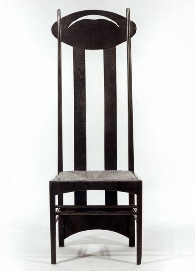 High Backed Chair, c.1897 by Charles Rennie Mackintosh