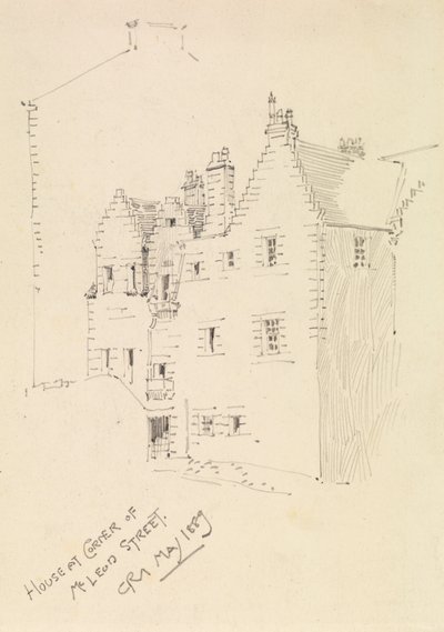 House at Corner of McLeod Street by Charles Rennie Mackintosh