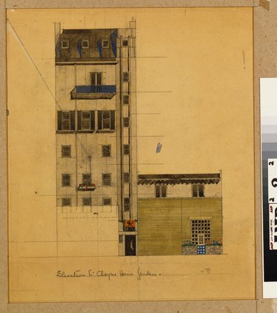 London, Elevation of Proposed Studio in Glebe Place and Upper Cheyne Walk by Charles Rennie Mackintosh