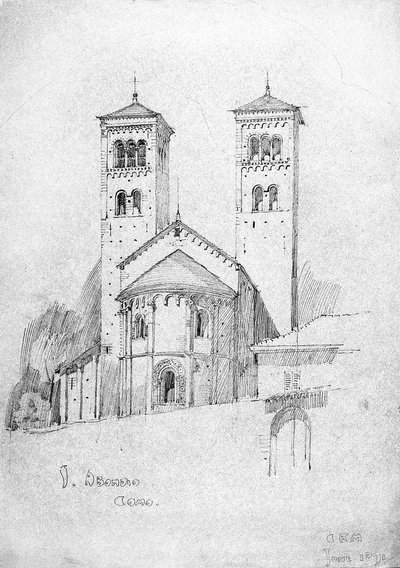 S. Abondio, Como, 1891 by Charles Rennie Mackintosh