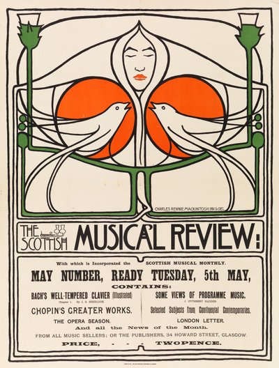 Scottish Musical Review by Charles Rennie Mackintosh