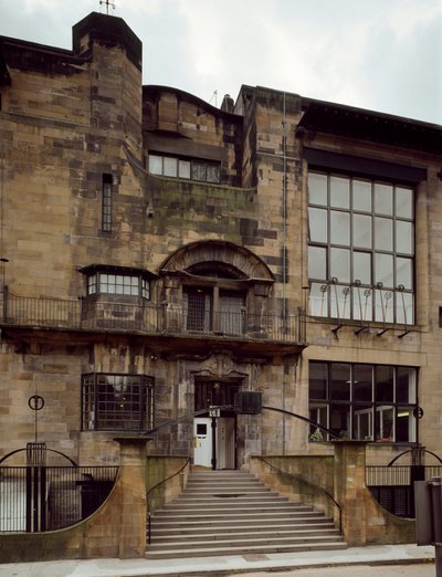 View of the School of Fine Arts designed by architect Charles Rennie Mackintosh by Charles Rennie Mackintosh