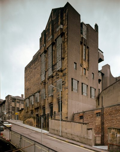 View of the School of Fine Arts by Charles Rennie Mackintosh