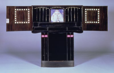 Writing desk for Hill House, Helensburgh, c.1902 (open) by Charles Rennie Mackintosh