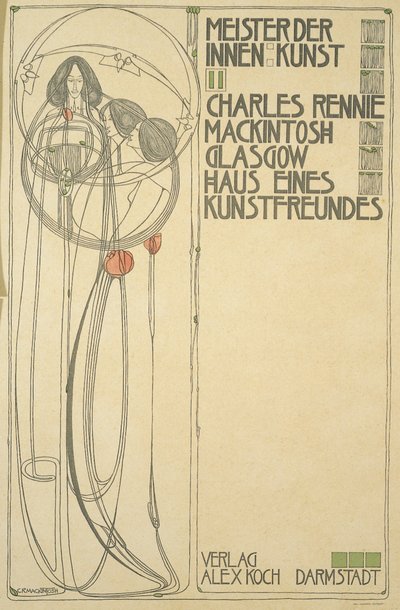 Title Page for Haus Eines Kunstfreundes (Meister der Innenkunst II), 1902 by Charles Rennie Mackintosh