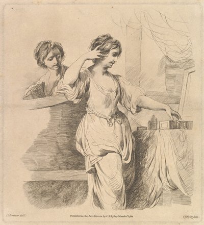 Woman at Her Toilet by Charles Reuben Ryley