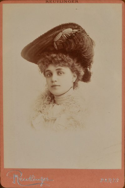 Elegant Woman Wearing a Hat - Charles Reutlinger by Charles Reutlinger