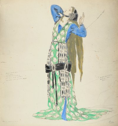 Costume Design for Bellengere in The Death of Tintagiles by Charles Ricketts