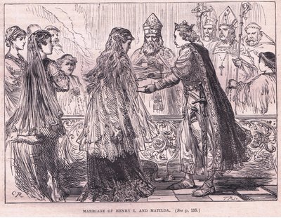 Marriage of Henry I and Matilda AD 1102 by Charles Ricketts