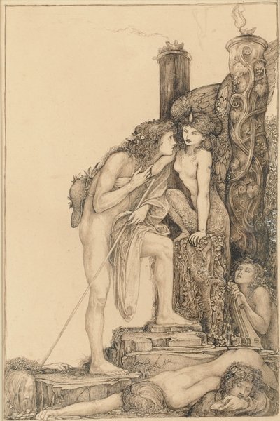 Oedipus and the Sphinx by Charles Ricketts