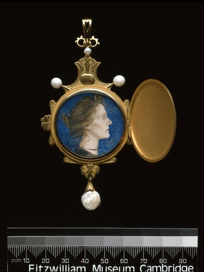 Pendant: Miss Edith Emma Cooper (1862-1913) 1901 by Charles Ricketts