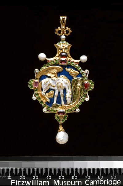 Pendant: Pegasus Drinking from the Fountain of Hippocrene by Charles Ricketts