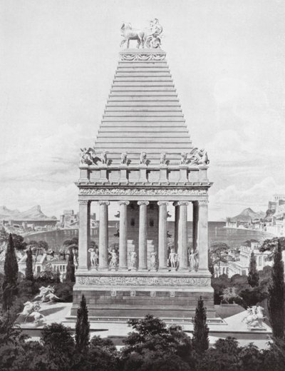The Original Mausoleum, c 353 BC by Charles Robert (after) Cockerell