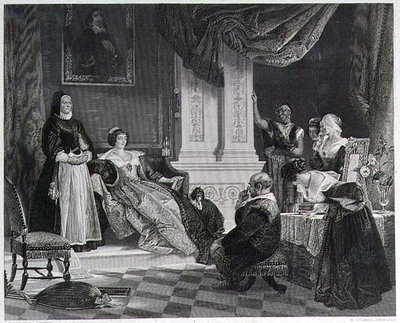 Sancho and the Duchess (engraved by R. Staines) by Charles Robert (after) Leslie