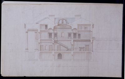 Designs for Lough Crew House, County Meath, Ireland, c.1825 by Charles Robert Cockerell