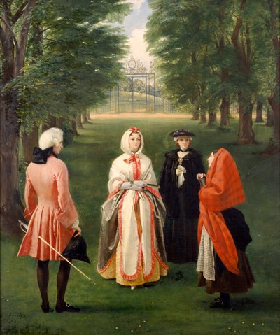 Jeanie Deans pleading with Queen Caroline in the presence of the Duke of Argyll and Lady Suffolk by Charles Robert Leslie