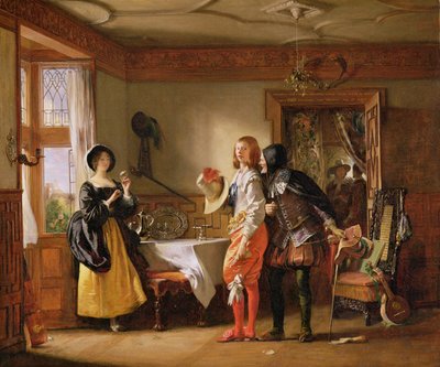 Slender, with the Assistance of Shallow, Courting Anne Page, from 