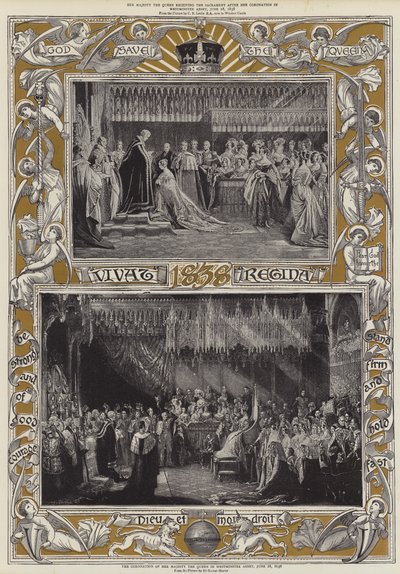 The Coronation of Her Majesty the Queen in Westminster Abbey, 28 June 1838 by Charles Robert Leslie