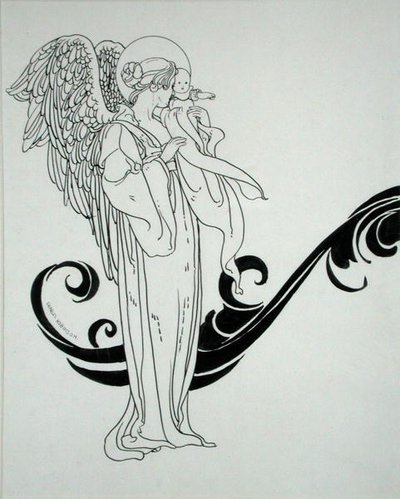 Angel and Baby, illustration from 