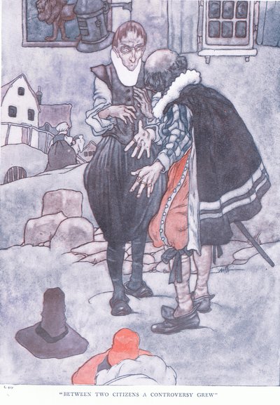 Between the two citizens a controversy grew by Charles Robinson