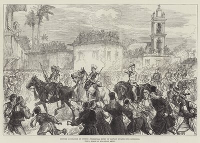 British Occupation of Cyprus, Triumphal Entry of Captain Swaine into Levconico by Sir John Charles Robinson