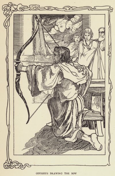 Odysseus drawing the bow by Sir John Charles Robinson