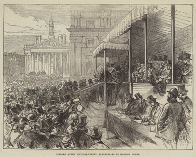 Opening Queen Victoria-Street, Blackfriars to Mansion House by Sir John Charles Robinson