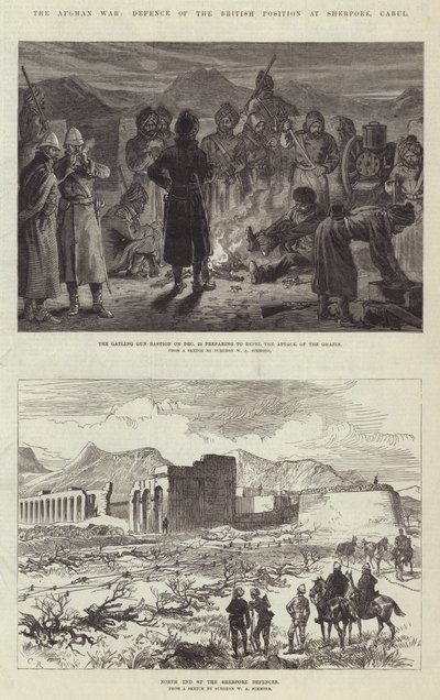 The Afghan War, Defence of the British Position at Sherpore, Cabul by Sir John Charles Robinson