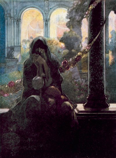 The Rich Making Merry in Their Beautiful Houses, While the Beggars Were Sitting at the Gates by Charles Robinson