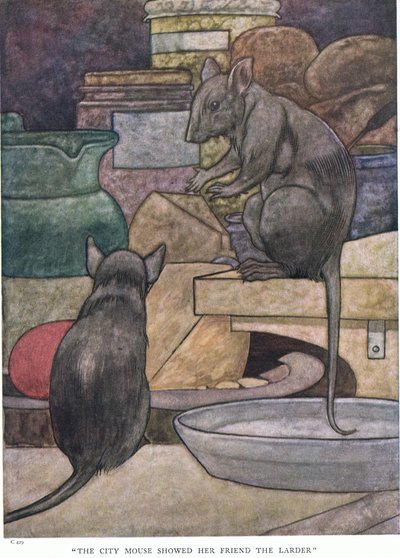 The city mouse showed her friend the larder by Charles Robinson