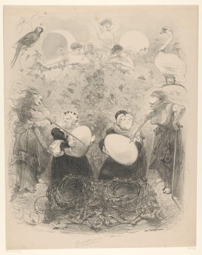 Ballet Scene with Old Women with Eggs by Charles Rochussen