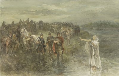 The Roman General Drusus and the Germanic Soothsayer by Charles Rochussen