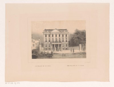 View of the Palace of Justice in Rotterdam (series: Views & Monuments of the City of Rotterdam) by Charles Rochussen