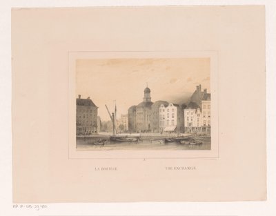 View of the Exchange in Rotterdam (series: Views & Monuments of the City of Rotterdam) by Charles Rochussen