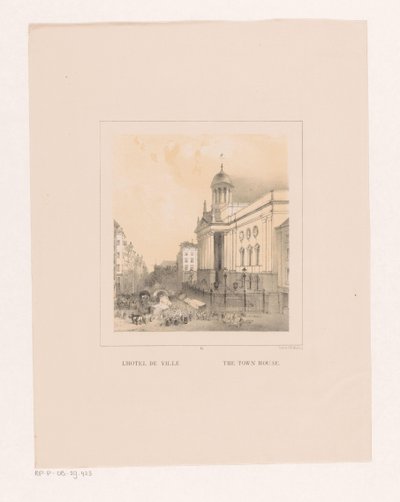 View of the Town Hall in Rotterdam by Charles Rochussen