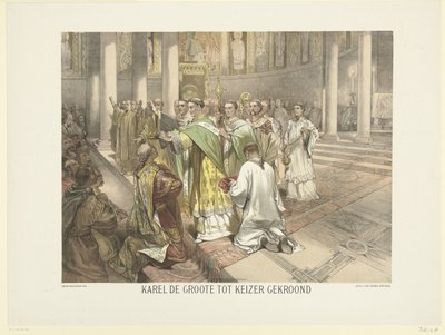 Charlemagne Crowned Emperor, 800 by Charles Rochussen