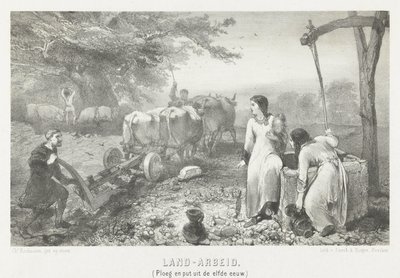 Land Work (Plow and Well from the Eleventh Century) by Charles Rochussen