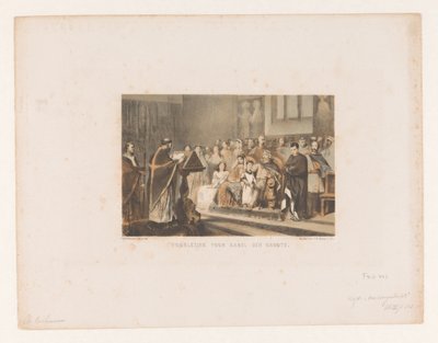 Priest Reading to Charlemagne by Charles Rochussen