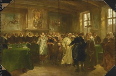 Prince Maurice of Orange receives a delegation from Russia in 1614, 1874 by Charles Rochussen