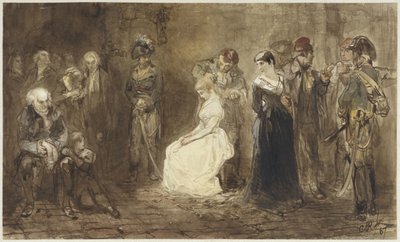 Princess Elisabeth of France in Prison, May 10, 1794 by Charles Rochussen