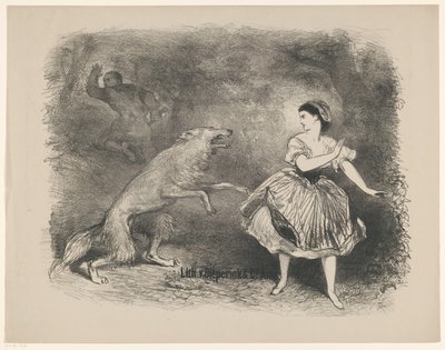 Scene from the Ballet Little Red Riding Hood and the Wolf by Charles Rochussen