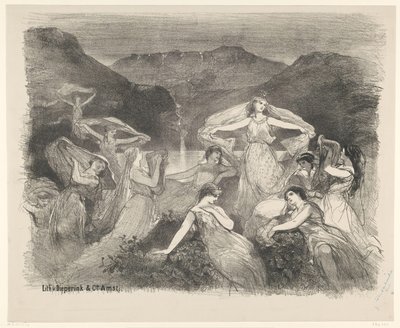 Scene from Ballet Zélie or the Magic Veil by Charles Rochussen