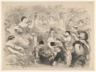 Scene from the Play Puss in Boots by Charles Rochussen