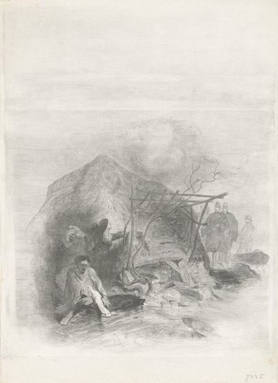 Victims of the Flood Disaster of 1855 by Charles Rochussen