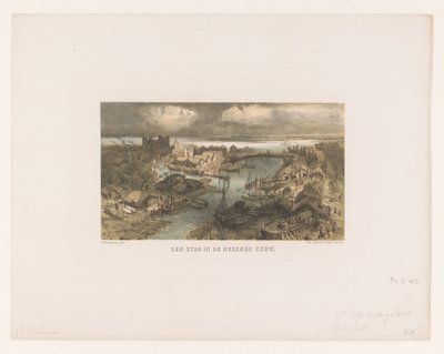 Cityscape (title on object: A City in the Ninth Century) by Charles Rochussen