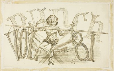 Study for Title Page from Punch, Volume 81 by Charles Samuel Keene