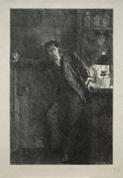 The Coat with the Fur Lining by Charles Samuel Keene