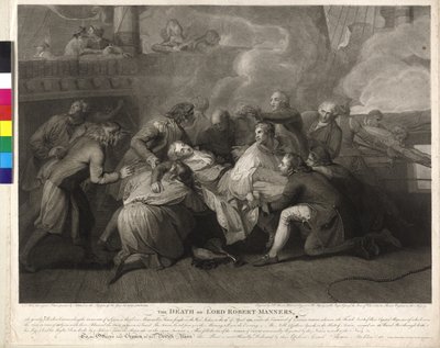 The death of Lord Robert Manners (1758-1782) by Charles Sherwin