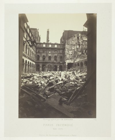 Paris Fire (Interior of the Ministry of Finance) by Charles Soulier