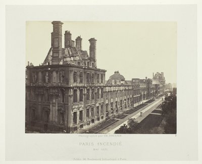 Paris Fire (Palais des Tuileries, Pavillon de Marsan) by Charles Soulier